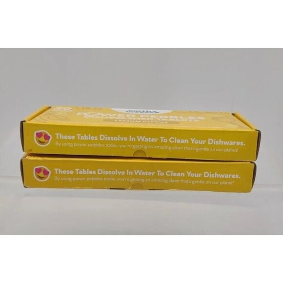 Earth Breeze Power Pebbles Dishwasher Tablets Lemon Citrus 2 Boxes 60 Tablets - Picture 5 of 5